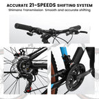 Carpat™ MTB Velocity 27 – 27.5" Aluminum Mountain Bike (21-Speed,