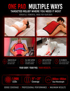 Large Red Light Therapy Pad – 27" x 11" with 1,998 LEDs for Pain Relief & Recovery