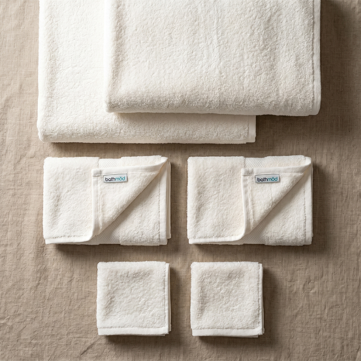 Luxury Organic Bath Six Piece Towel Set – Soft, Plush 700 GSM Turkish Cotton