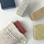 Natural Bar Soap Flight Gift Set with Botanical Essential Oils & Sisal Soap Saver Bag
