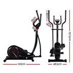 Everfit Elliptical Cross Trainer Exercise Bike with 8-Level Resistance & LCD Display