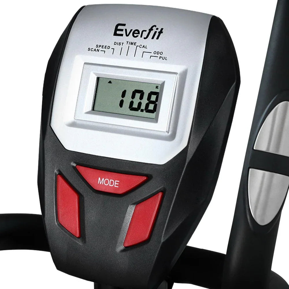 Everfit Elliptical Cross Trainer Exercise Bike with 8-Level Resistance & LCD Display