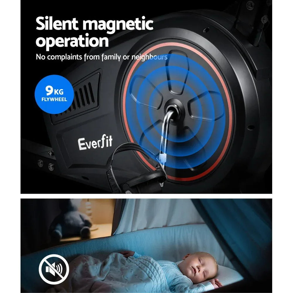 Everfit Magnetic Recumbent Exercise Bike with Lumbar Support & Silent Resistance