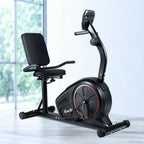 Everfit Magnetic Recumbent Exercise Bike with Lumbar Support & Silent Resistance