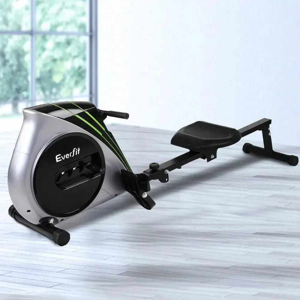 Everfit Elastic Rope Rowing Machine with 4 Resistance Levels & LCD Display