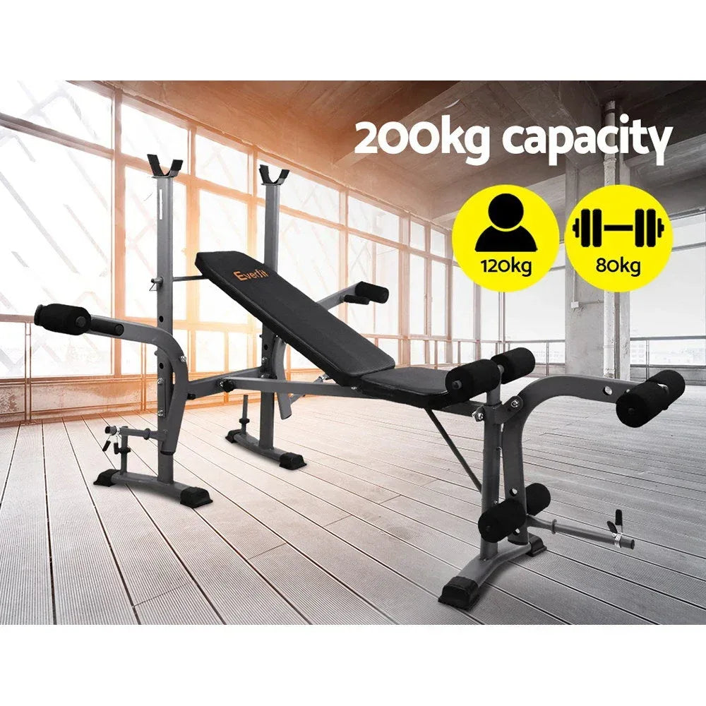 Everfit Multi-Station Weight Bench Press & Total-Body Gym Equipment