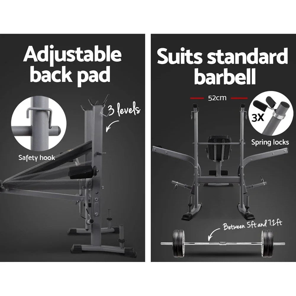 Everfit Multi-Station Weight Bench Press & Total-Body Gym Equipment