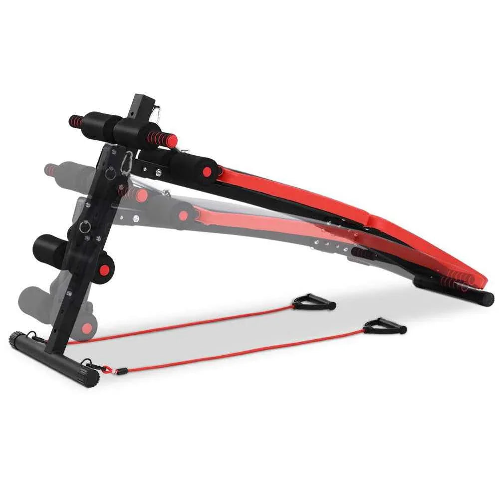 Everfit Premium Adjustable Foldable Fitness Bench with Resistance Attachments