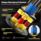 Freestanding Heavy Punching Bag with Noise-Dampening Shock Absorption Base