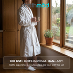 Ultra-Plush GOTS-Certified Organic Turkish Cotton Robe & Matching Slipper Set