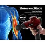 Everfit Handheld Percussion Massage Gun with Smart Touch LCD Display