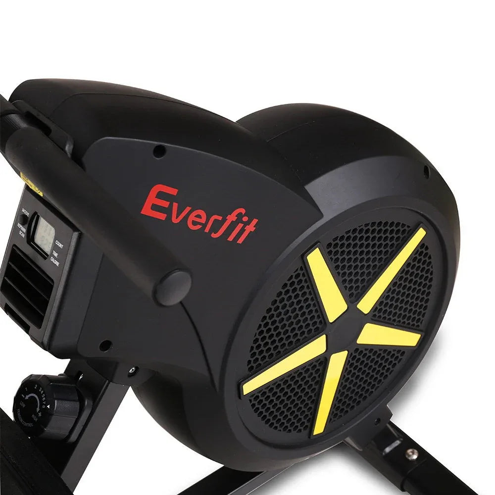 Everfit Air Resistance Rowing Machine with 8 Adjustment Levels & LCD Display
