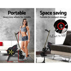 Everfit Air Resistance Rowing Machine with 8 Adjustment Levels & LCD Display