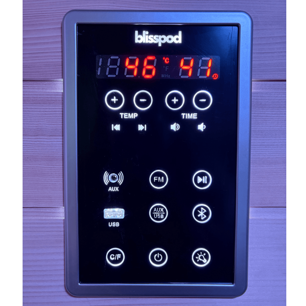 BlissPod Malmo Deluxe Sauna Series – All-In-One Infrared + Red Light Therapy Sauna - Refined Wellness Products