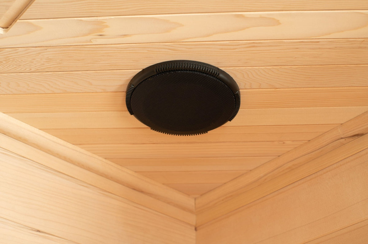 Blisspod, Vienna, Corner Spacious Far Infrared Sauna Canadian Hemlock Ultra Low EMF, 12 Heaters, 4-5 Persons - Refined Wellness Products
