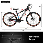 Carpat™ MTB Velocity 27 – 27.5" Aluminum Mountain Bike (21-Speed,