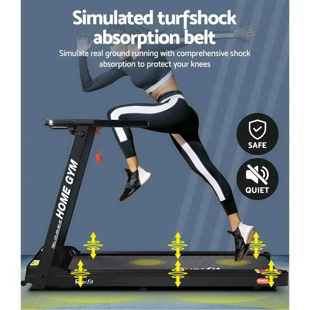 Everfit Compact Foldable Electric Treadmill with Digital LCD Display - Refined Wellness Products