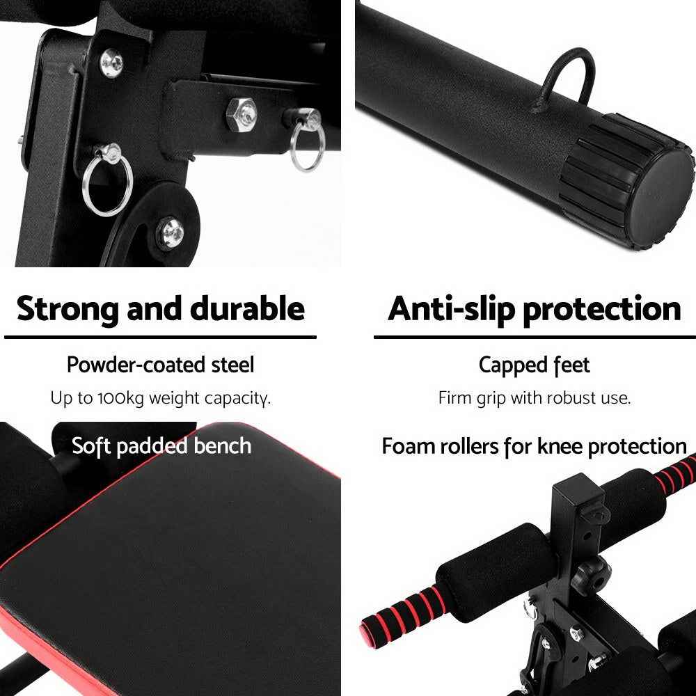 Everfit Premium Adjustable Foldable Fitness Bench with Resistance Attachments - Refined Wellness Products