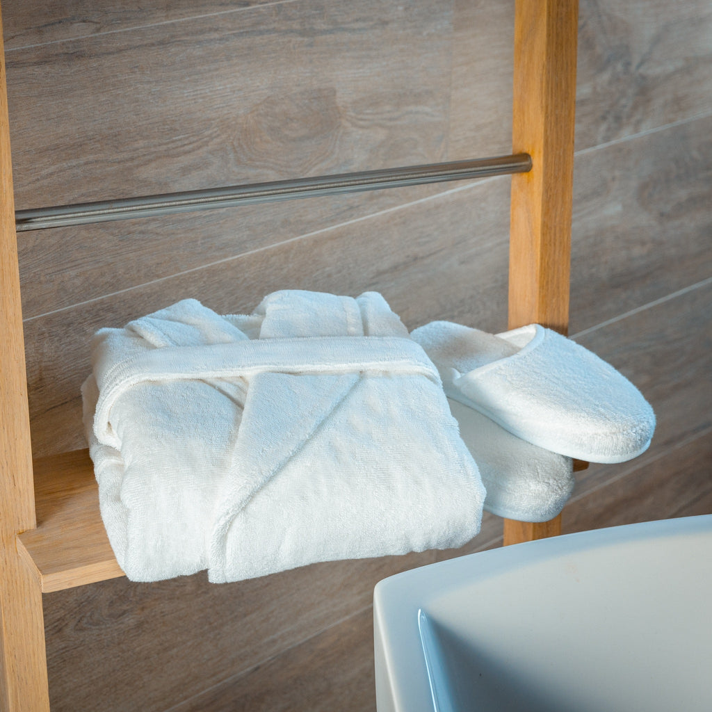 Ultra-Plush GOTS-Certified Organic Turkish Cotton Robe & Matching Slipper Set