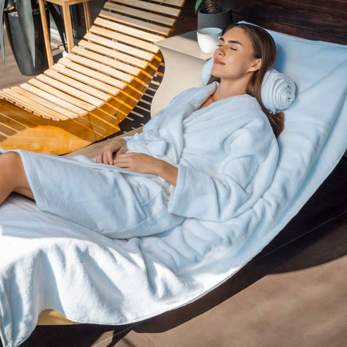 Ultra-Plush GOTS-Certified Organic Turkish Cotton Robe & Matching Slipper Set