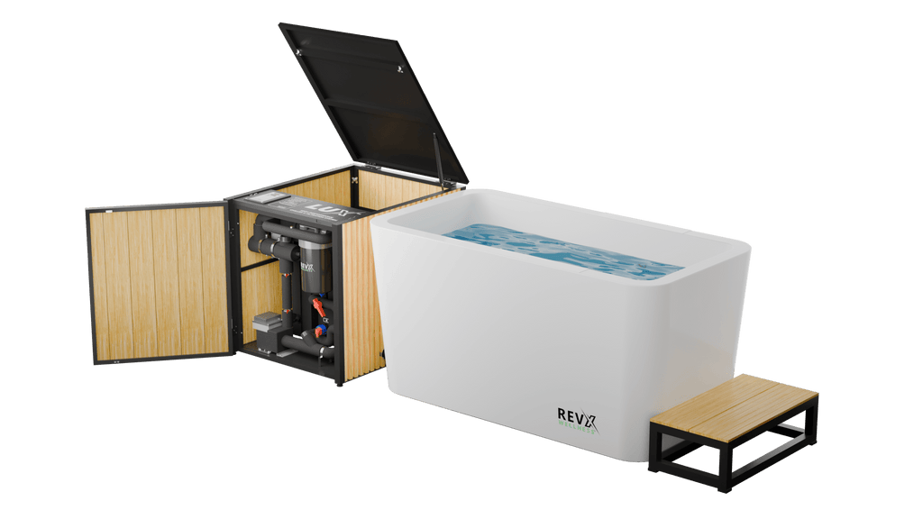 RevX Acrylic X Tub Cold Plunge + LUX High Performance Chiller and Filtration System - Refined Wellness Products