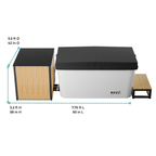 RevX Acrylic X Tub Cold Plunge + LUX High Performance Chiller and Filtration System - Refined Wellness Products