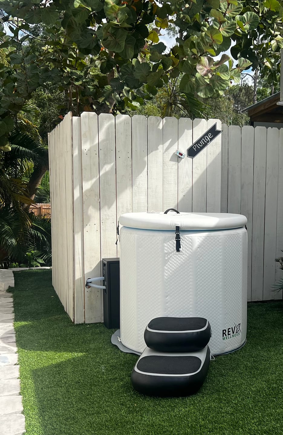 RevX Inflatable Barrel with Inflatable Steps - Refined Wellness Products