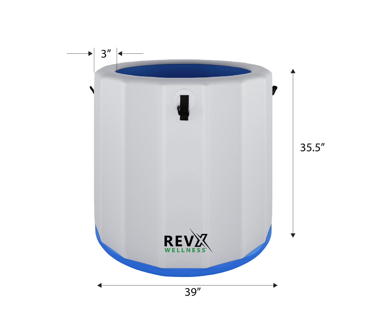 RevX Inflatable Barrel with Inflatable Steps - Refined Wellness Products