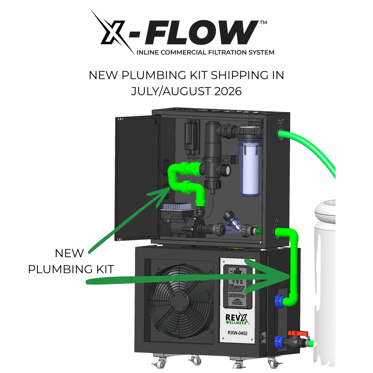 RevX X-FLOW Cold Plunge Filtration System - Refined Wellness Products