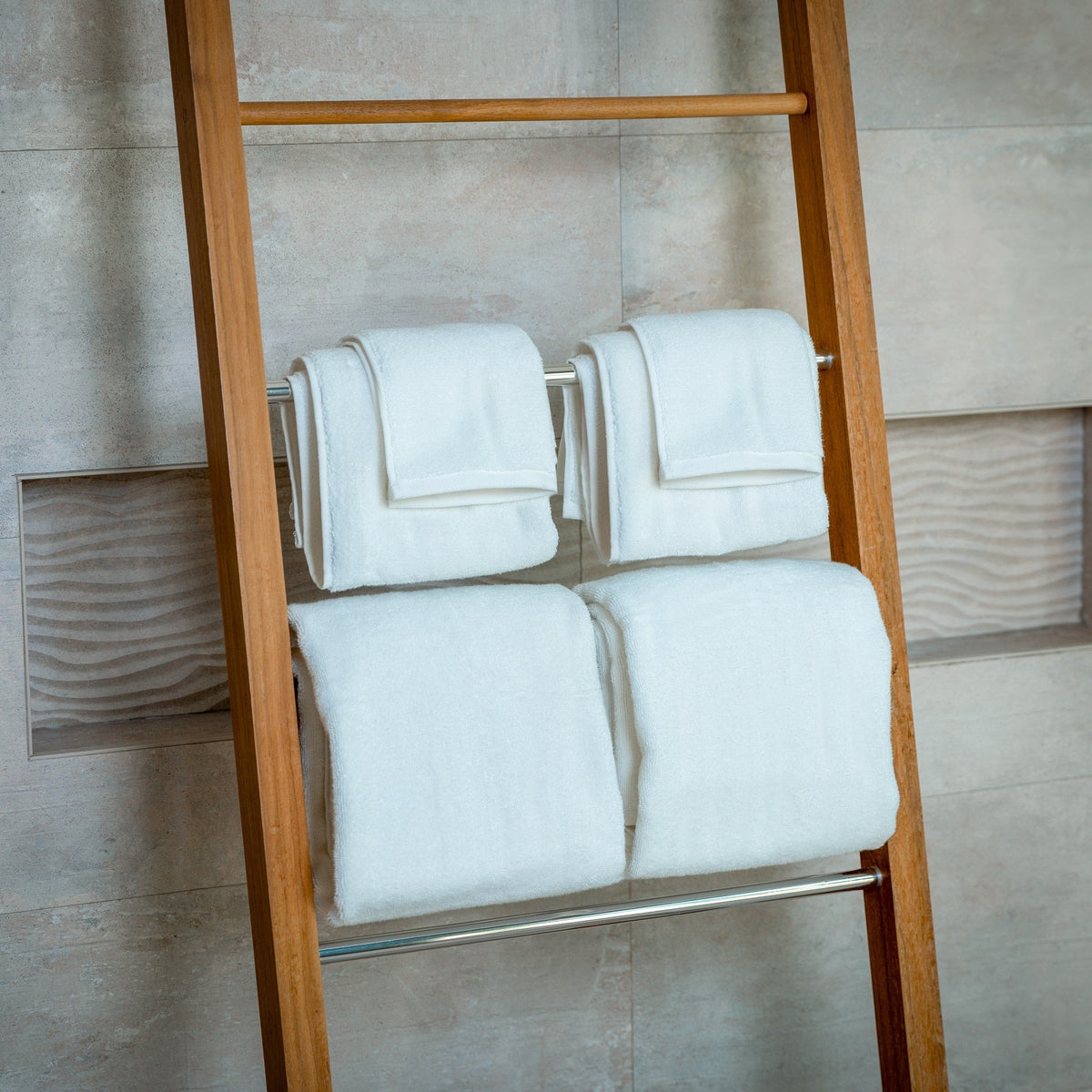 Luxury Organic Bath Six Piece Towel Set – Soft, Plush 700 GSM Turkish Cotton